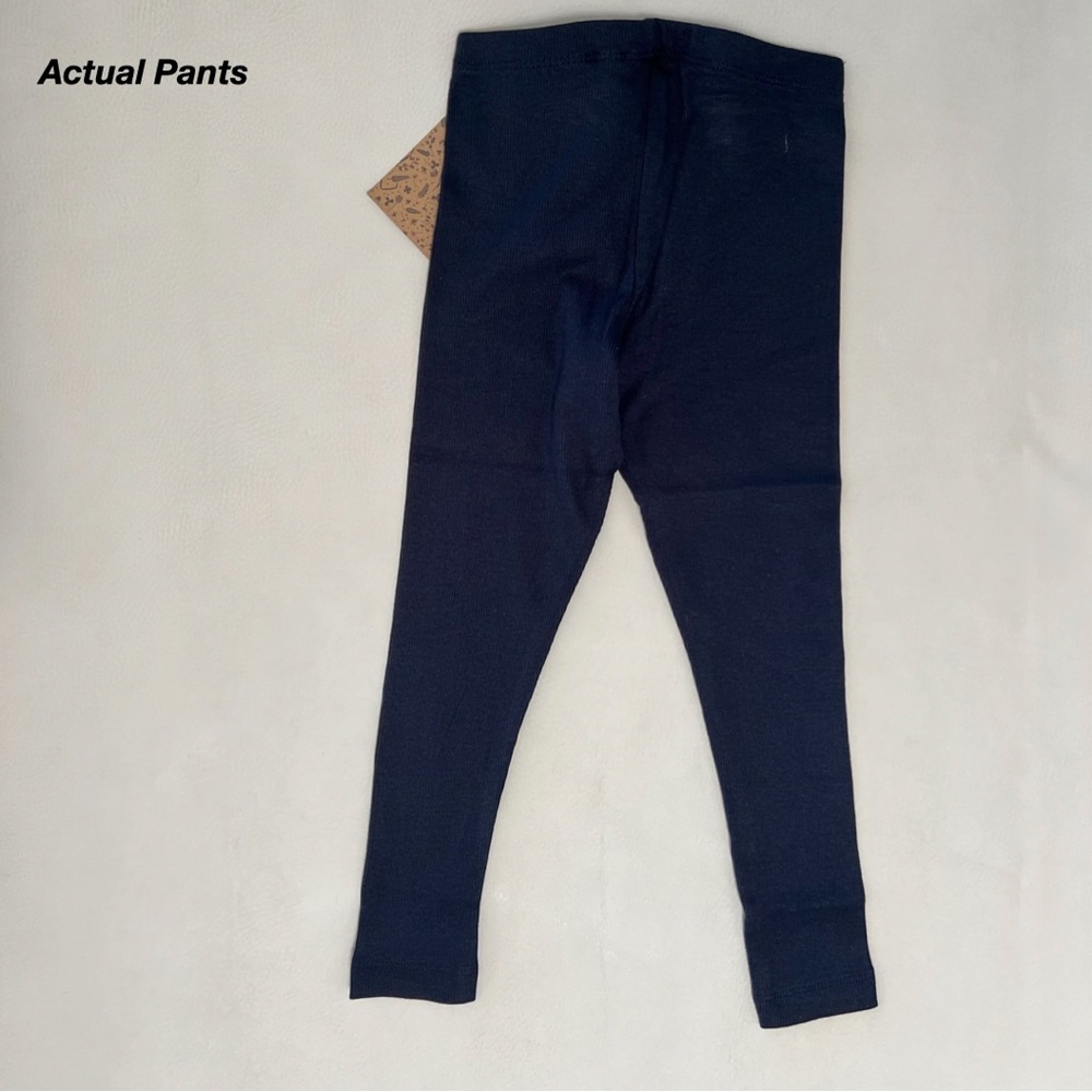 NWT: WHEAT MADDY RIB LEGGINGS IN NAVY (3Y) - Picture 5 of 7